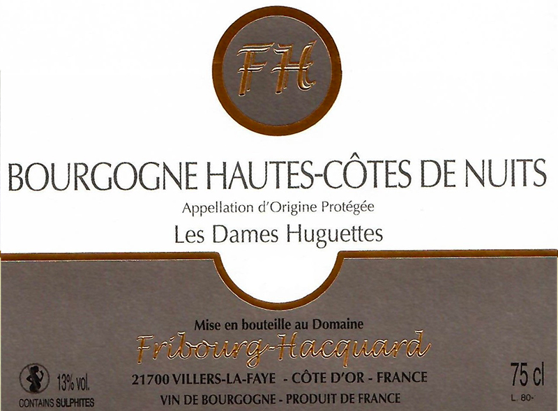 Bourgogne Hautes-Côtes de Nuits - Les Dames Huguettes